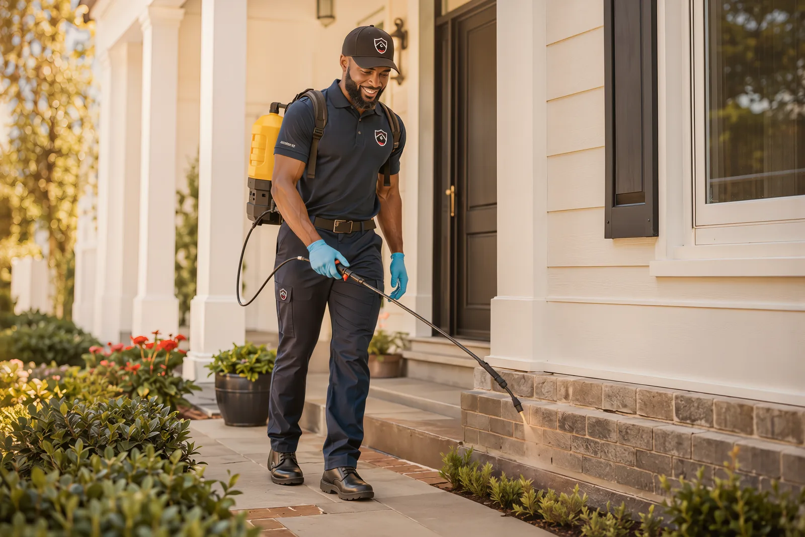 Adibug technician providing general pest control in Hampton Roads