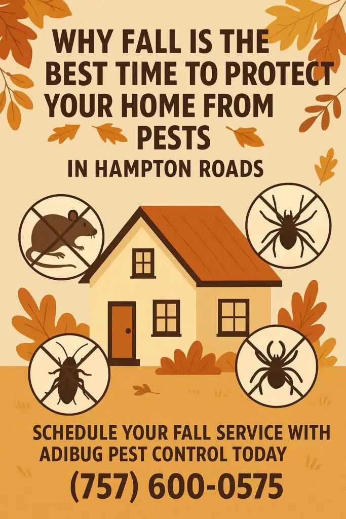 Why Fall is the Best Time to Protect Your Home from Pests in Hampton Roads